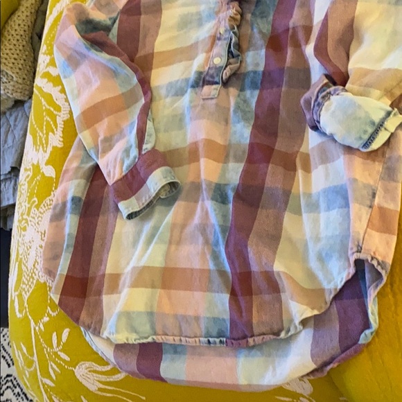 Cute denim colored plaid from Anthropologie - Picture 4 of 5